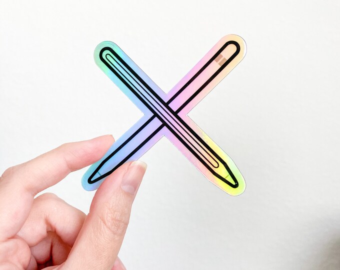 Featured listing image: Apple Pencils - Holographic Vinyl Sticker