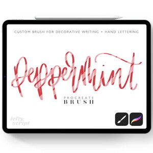 Pennello Procreate Peppermint Stripe: divertente pennello per le feste su iPad (download digitale)