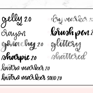 Ultimate Lettering Kit for Procreate Custom Brushes iPad Hand Lettering Watercolor Chalkboard lefty.script image 3