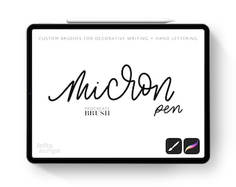 Micron Pen Brush Trio - Procreate Brush