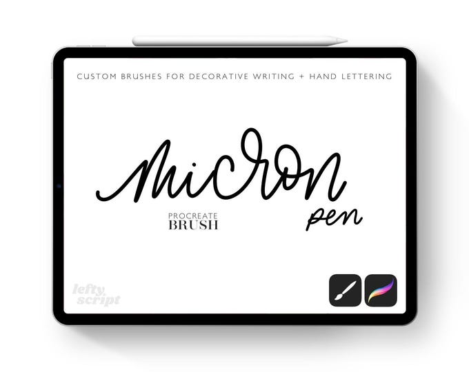 Featured listing image: Micron Pen Brush Trio - Procreate Brush