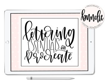 Lettering Essentials for Procreate - Custom Brushes - iPad - Instant Download - Hand Lettering - Watercolor - Chalkboard - lefty.script