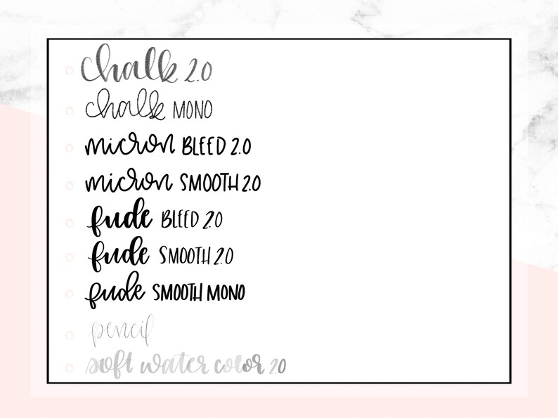 Ultimate Lettering Kit for Procreate Custom Brushes iPad Hand Lettering Watercolor Chalkboard lefty.script image 2