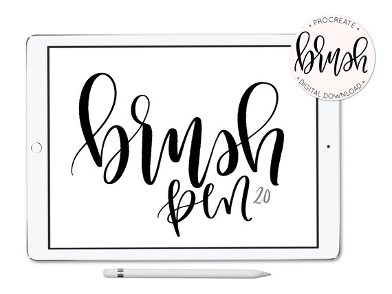 Brush Pen 2 0 Procreate Brush Lefty Script Ipad Pro Etsy