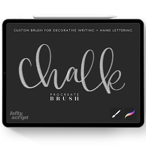 Conjunto de pincéis de giz Procreate + fundos de quadro-negro (download digital)