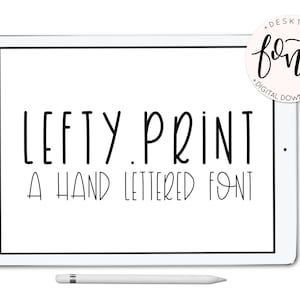 LeftyPrint Font - A Handlettered Font by lefty.script - Lefty Print
