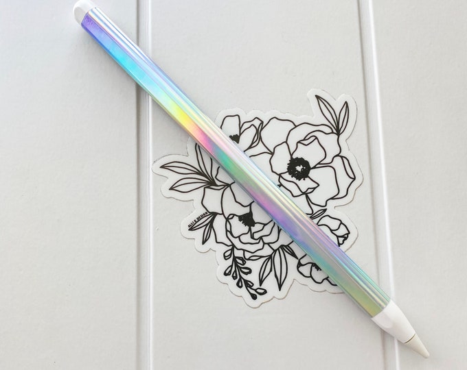 Featured listing image: Holographic Vinyl Wrap for Apple Pencil - First + Second Generations
