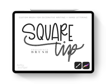 Square Tip  Brush Set - Procreate Brush