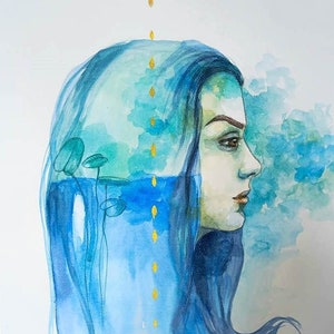 DEDICATED PAINTING - painting by the artist Adriana Laube - personalized, for individual order