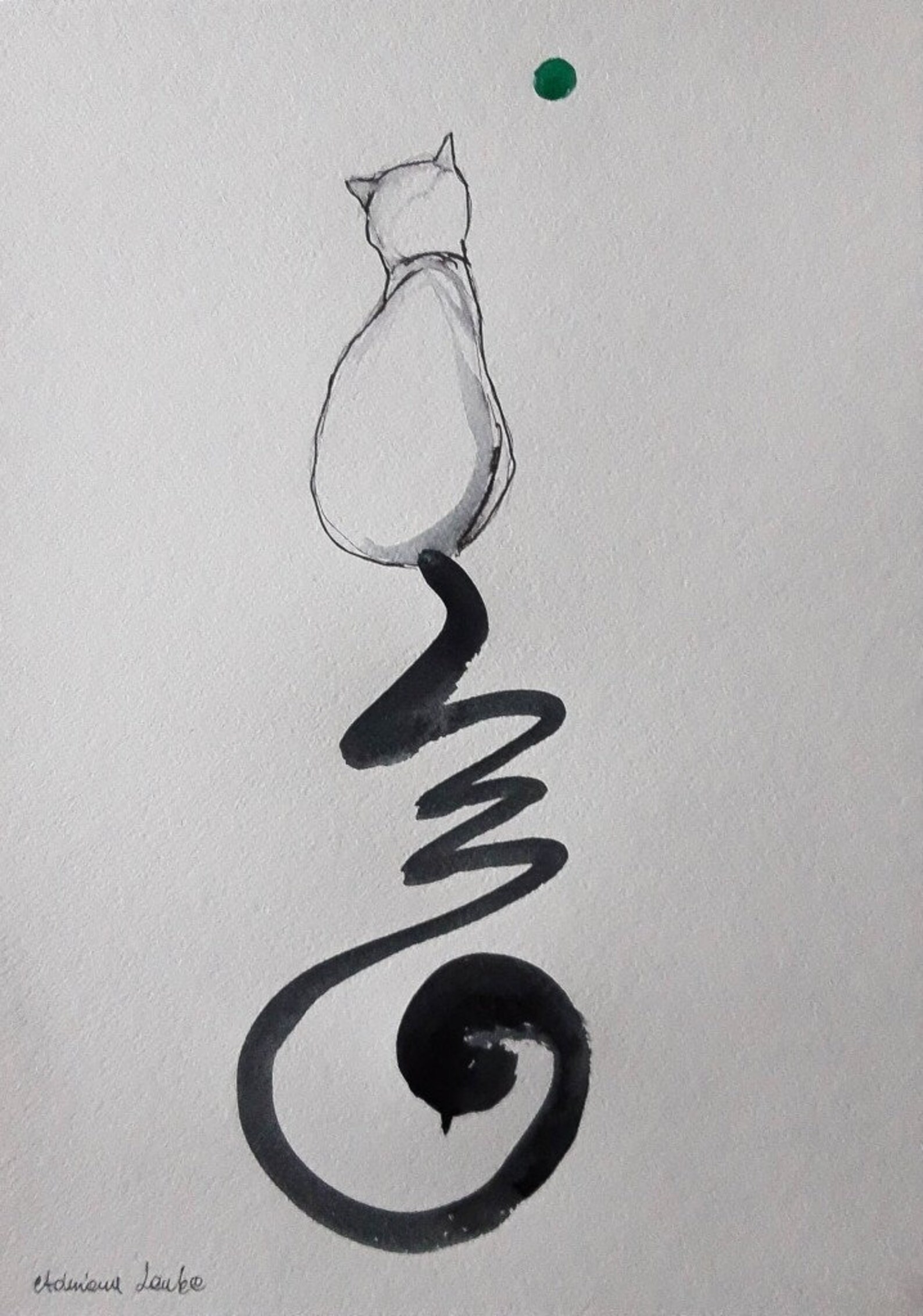 CHINESE CHI SIGN Chinese Calligraphy With Watercolors and Etsy