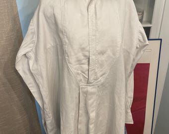antique original 1860’s men’s linen dress shirt
