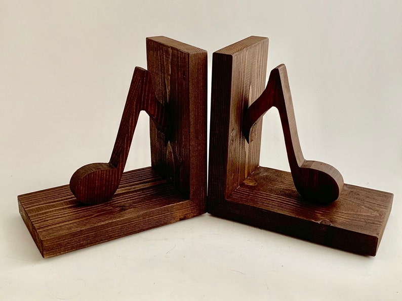 Music Note Bookends Gift for Musicians Piano Teacher Gift Etsy