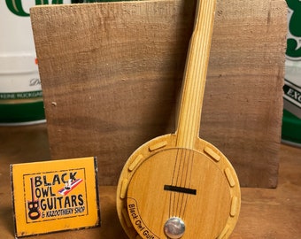 Black Owl Kazoograss Banjo -  from Black Owl Guitars- Acoustic Wooden Kazoo