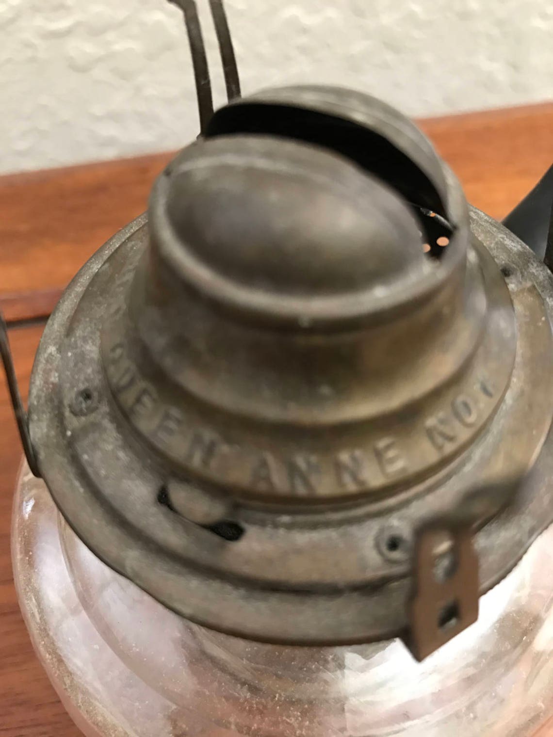 Queen Ann No.1 Vintage Oil Lamp Burner With Metal Finger Etsy