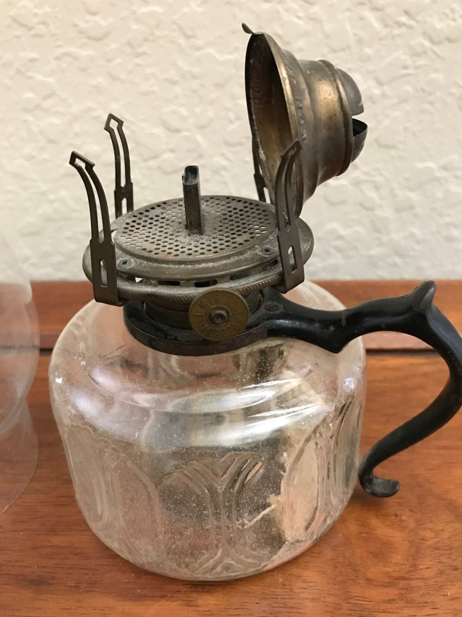 Queen Ann No.1 Vintage Oil Lamp Burner With Metal Finger Etsy