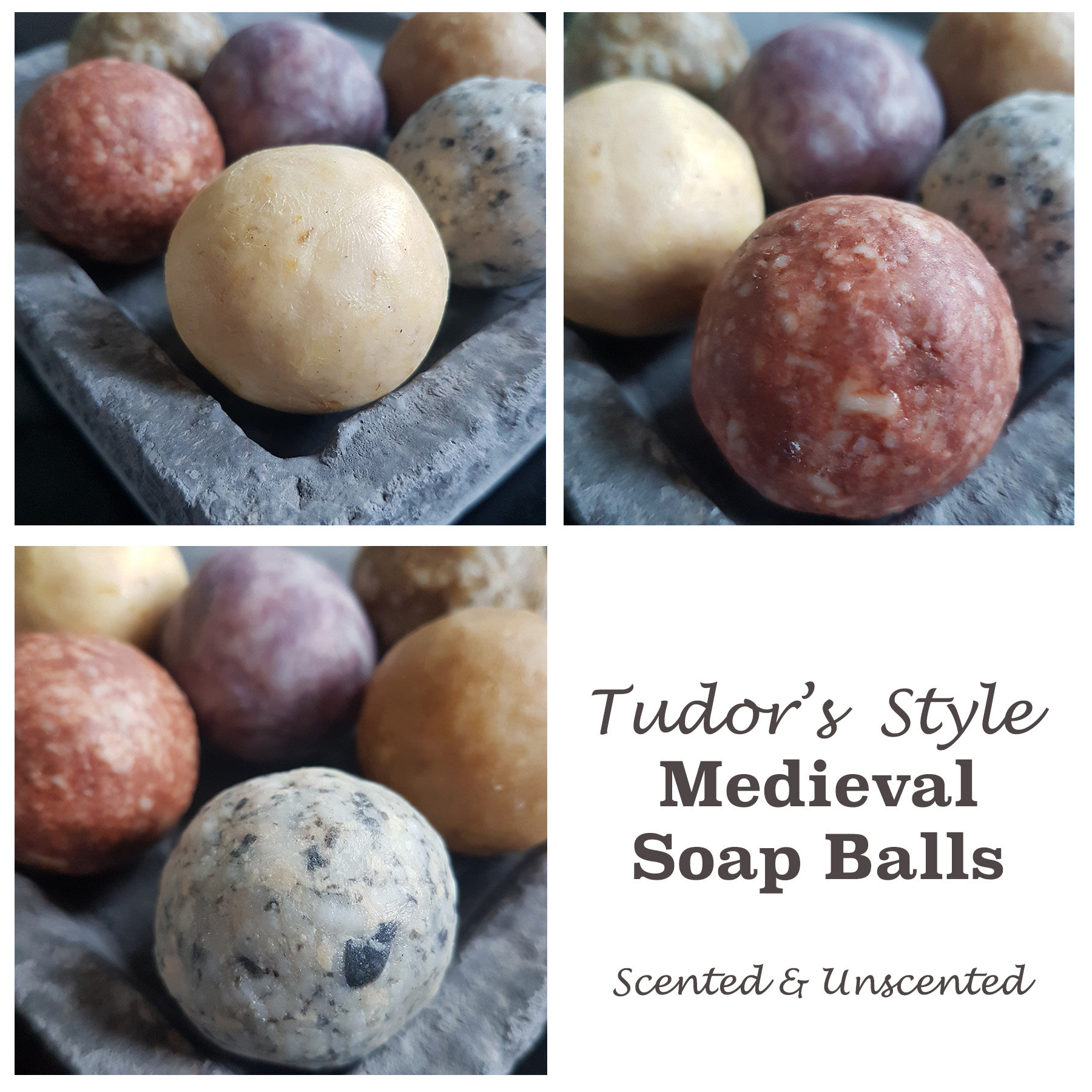6 Pcs Medieval Style Tudor's Soap Balls on Request Etsy