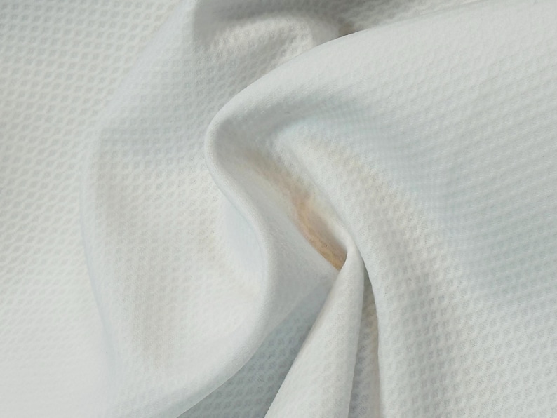 Vitt Birdseye-pikétyg från Fabric Finders bild 2