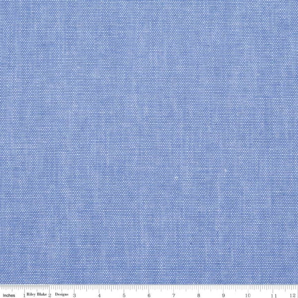 Light Indigo Chambray Fabric by Riley Blake
