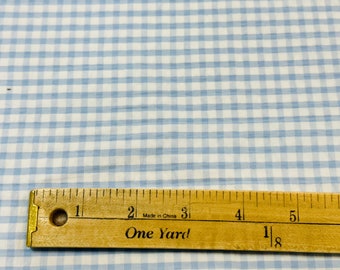 Lt Blue Wide Seersucker Check Fabric by Spechler Vogel