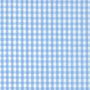Lt Blue Gingham 1/16&quot; Fabric by Fabric Finders