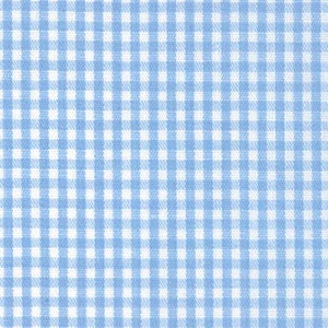 Blue Gingham 1/16" Fabric by Fabric Finders