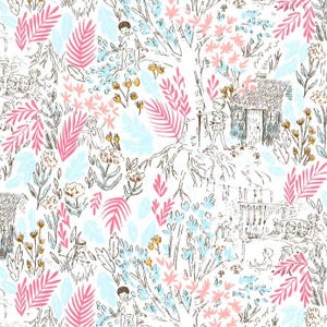 The Little House on Knit Bloom Peter Pan by Sarah Jane by Michael Miller Fabrics
