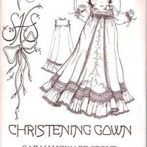 Christening Gown Pattern by Sarah Howard Stone - Infant