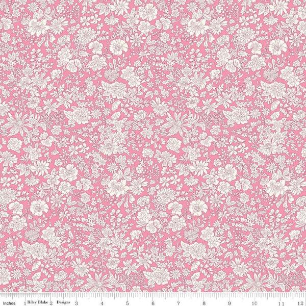 Liberty Emily Belle Vintage Pink Floral Fabric by Riley Blake