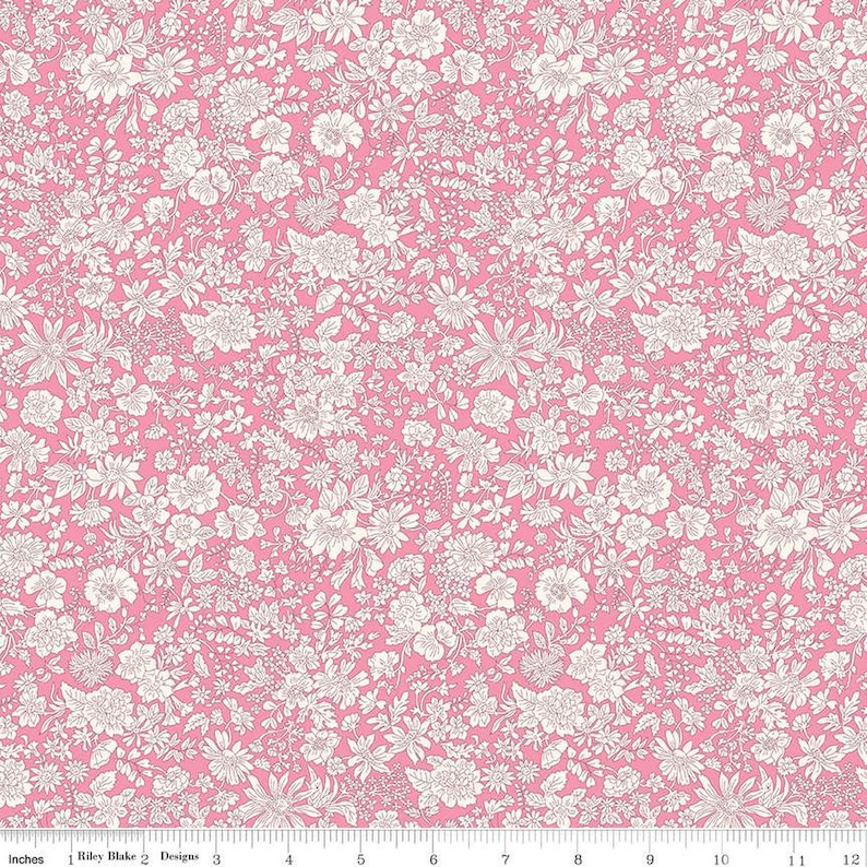 Liberty Emily Belle Vintage Pink Floral Fabric by Riley Blake - Etsy