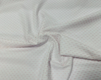Pink Imperial Poly Cotton Old Fashioned Dotted Swiss - Spechler Vogel Fabric