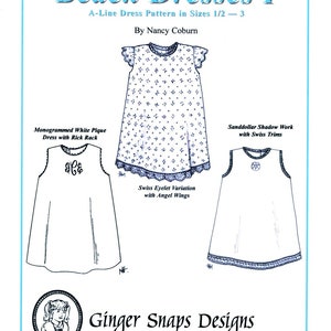 Beach Dresses I Pattern by Ginger Snaps Designs