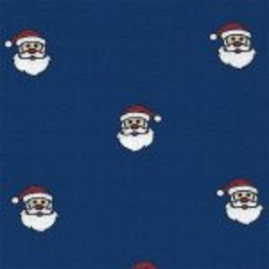 Santa Fabric Red White and Blue Fabric by Fabric Finders