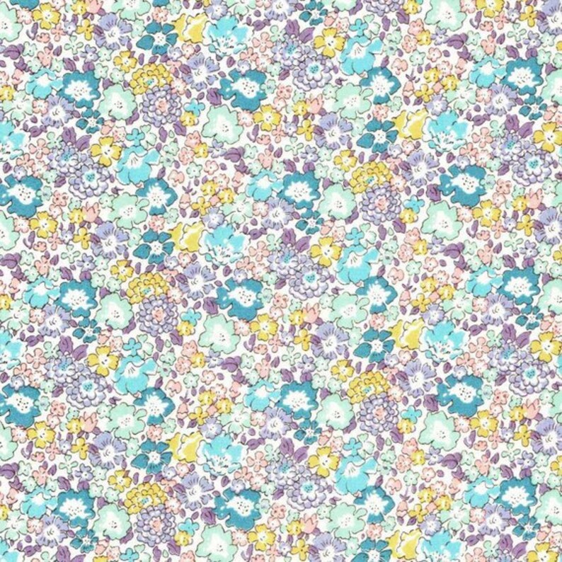 Floral Tana Lawn Cotton Michelle D Green Liberty of London Fabric