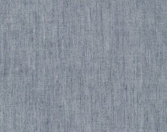 Charcoal Grey Chambray Fabric by Fabric Finders