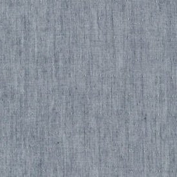 Charcoal Grey Chambray Fabric by Fabric Finders
