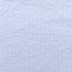 Blue Solid Striped Seersucker Fabric by Fabric Finders
