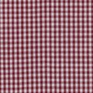 Op de afbeelding: Rode en witte gingham stof met een klein ruitpatroon.