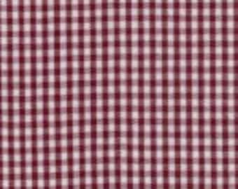 Crimson Gingham 1/16 "Stoff von Fabric Finder