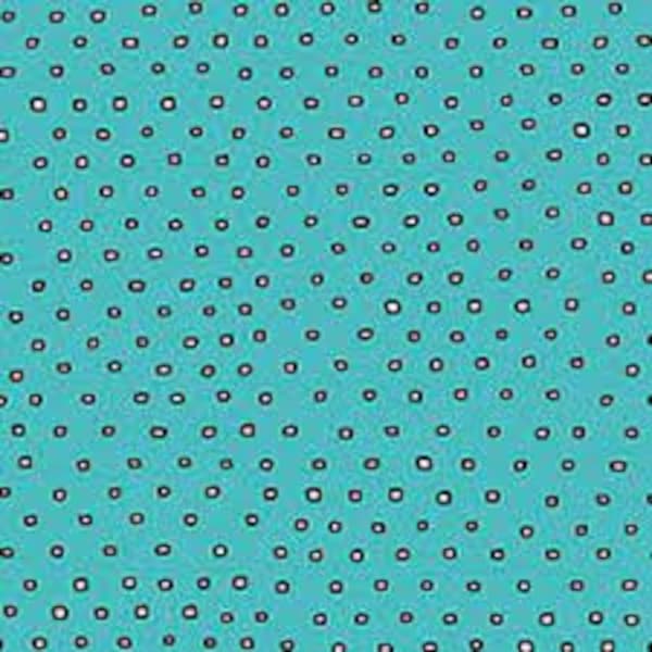 Pixie Square Dot Blender -  Aqua Blue Fabric by Ink & Arrow