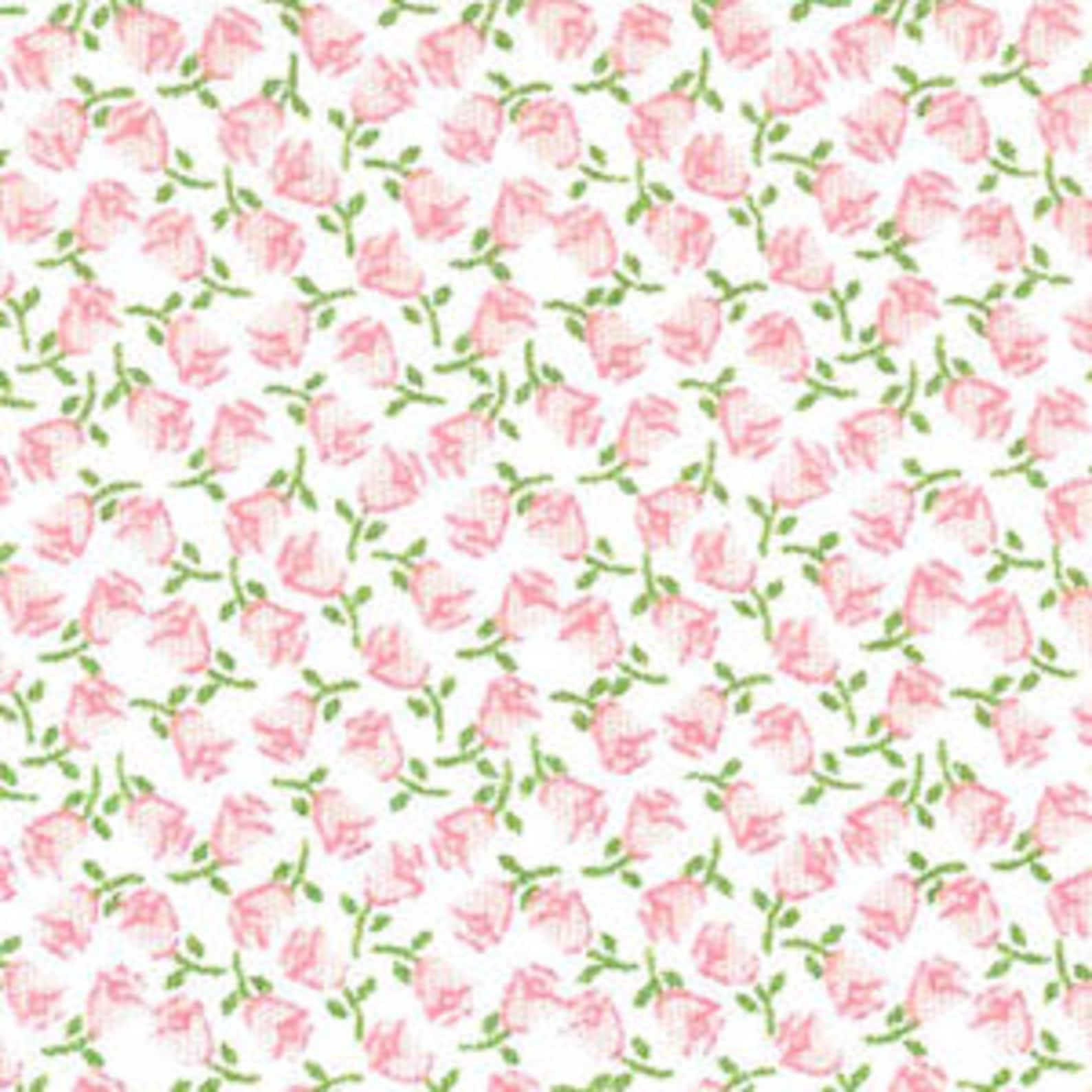 Pink Roses Fabic Pink Rose Fabric by Fabric Finders 2038 - Etsy