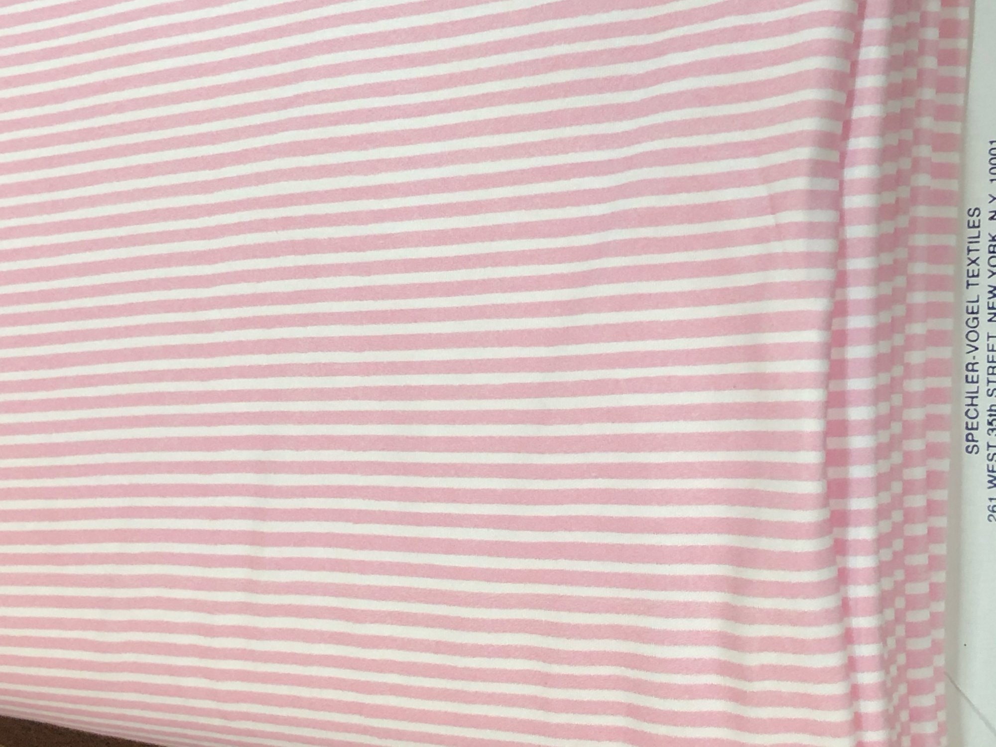 Sea Island Cotton Baby Knit Fabric Pink Stripe Etsy