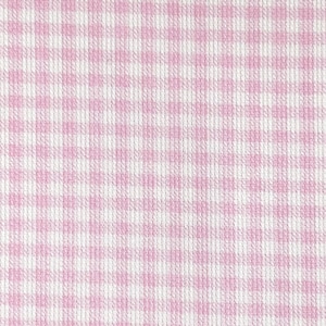 Pink Check Pique Fabric by Fabric Finders