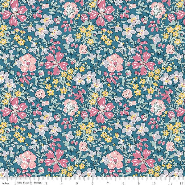 Liberty The Collector's Home Nature's Jewel Botanist's Blossom C Quilting Cotton Fabric by Riley Blake