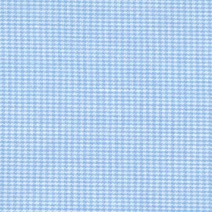 May include: A light blue gingham fabric with a white and light blue checked pattern.
