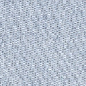 May include: Close-up of a light blue fabric with a textured appearance. The fabric has a subtle, heathered effect, with a mix of light and darker blue threads woven together. The weave creates a slightly uneven surface.