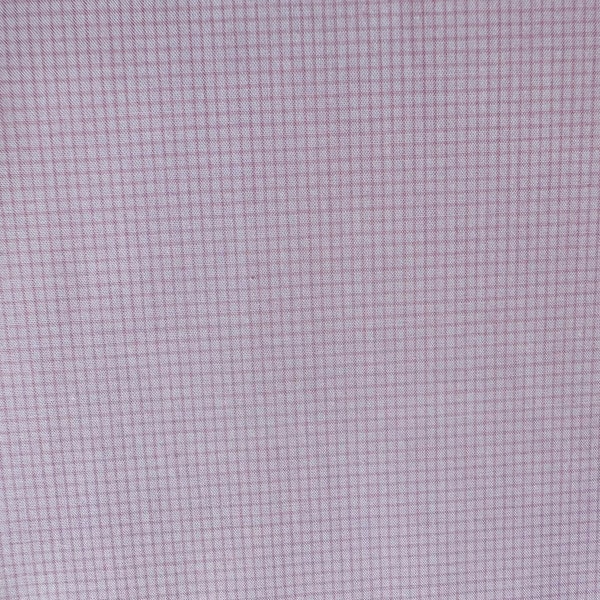 Pink Small Check Windowpane Fabric - By Spechler-Vogel Textiles - 100% PIMA Cotton