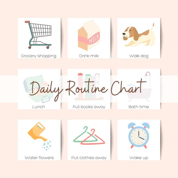 Toddler Routine Chart - Etsy