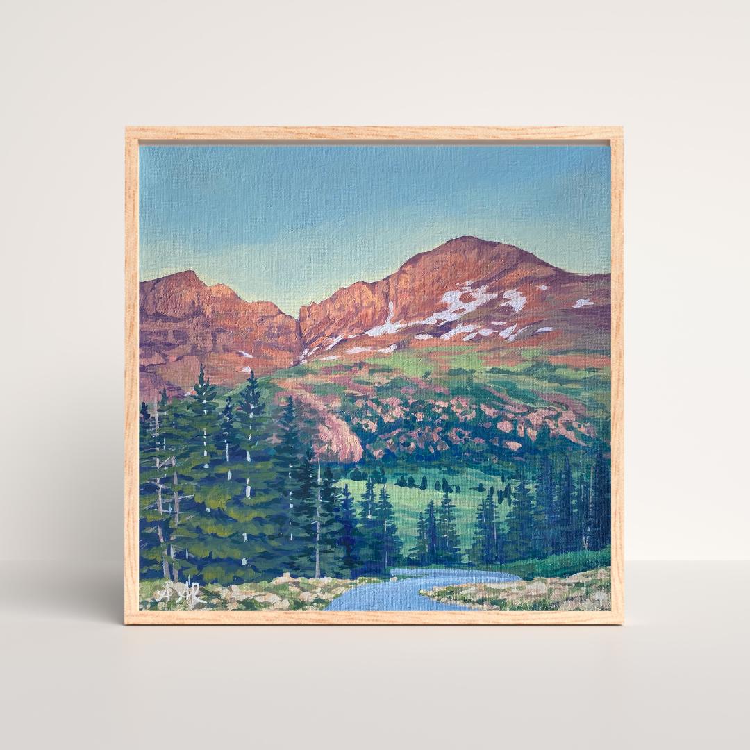Mount Bierstadt // Colorado Mountain Art Print // Original Wall Art