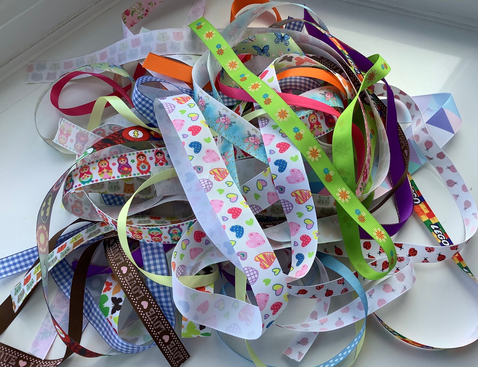 Ribbon Bundle Ribbon Scraps Ribbon off Cuts Ribbon Grab Etsy UK
