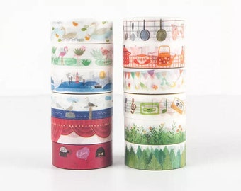 Craft tape, decorative masking tapes, available in 7 designs